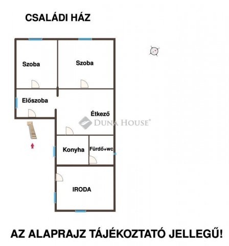 Eladó családi ház, Sántoson 60 M Ft, 2 szobás