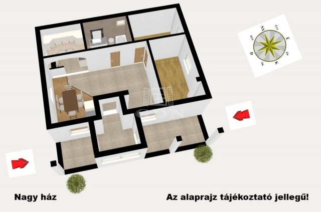 Eladó családi ház, Nyáregyházán 69.9 M Ft, 4 szobás