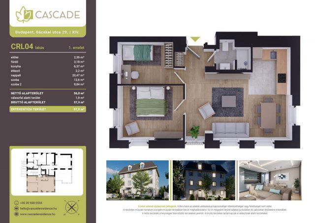 Eladó téglalakás, Budapesten, XIV. kerületben, Bácskai utcában