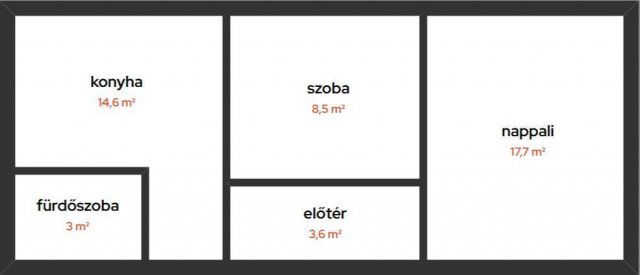 Eladó téglalakás, Mátészalkán 38.9 M Ft, 1 szobás