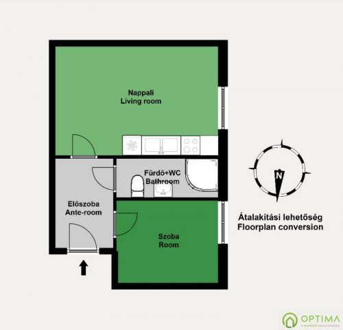 Eladó téglalakás, Budapesten, XXII. kerületben 48 M Ft, 1 szobás