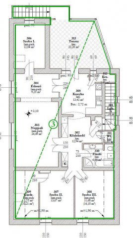 Eladó téglalakás, Pécsett 89 M Ft, 4+1 szobás