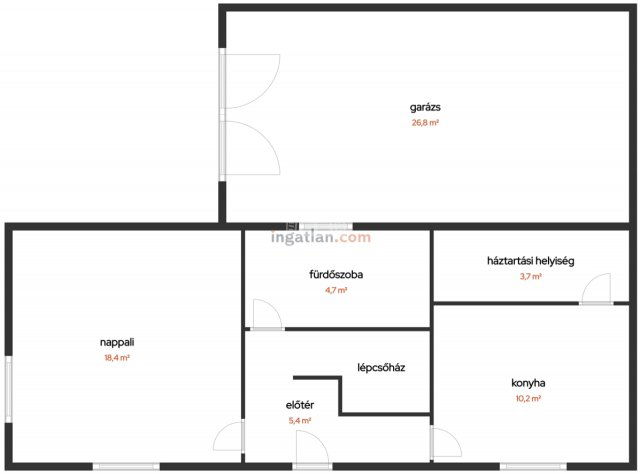 Eladó családi ház, Tárnokon 96 M Ft, 3 szobás