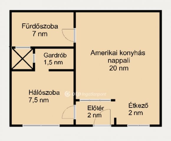 Eladó téglalakás, Budapesten, V. kerületben 88 M Ft, 1+1 szobás