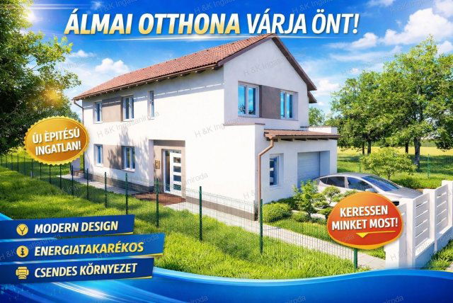 Eladó ikerház, Veresegyházon 125 M Ft, 5 szobás