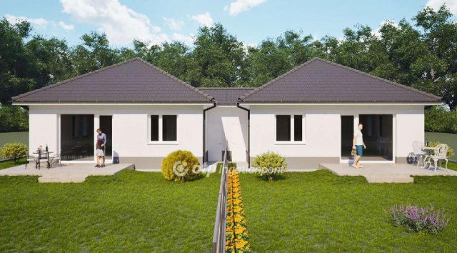 Eladó ikerház, Vácrátóton 96.5 M Ft, 4 szobás