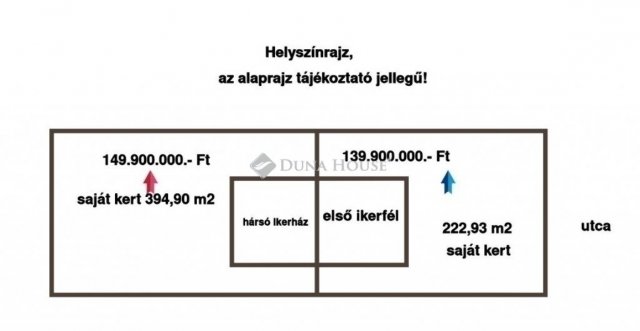 Eladó ikerház, Budapesten, XVIII. kerületben 149.9 M Ft, 4 szobás