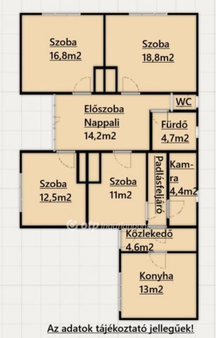 Eladó családi ház, Öreglakon 48.9 M Ft, 3+1 szobás