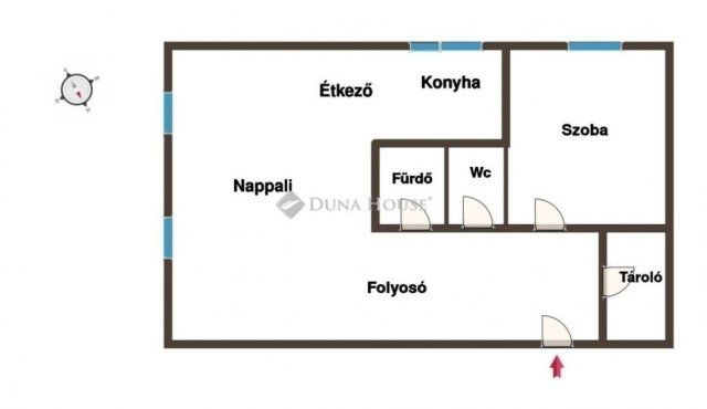 Eladó panellakás, Kecskeméten 53.9 M Ft, 2 szobás