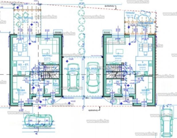 Eladó ikerház, Vecsésen 124.9 M Ft, 4 szobás