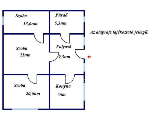 Eladó családi ház, Alattyánban 12.3 M Ft, 2+1 szobás