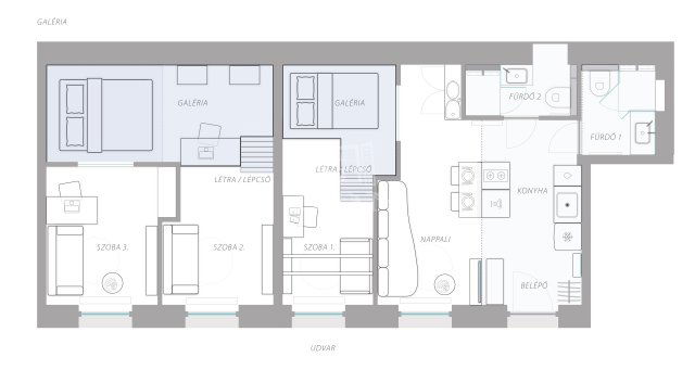 Eladó téglalakás, Budapesten, VI. kerületben 99 M Ft, 3+1 szobás
