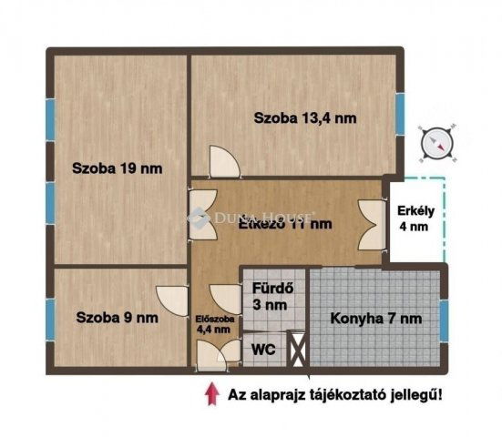 Eladó téglalakás, Budapesten, XVIII. kerületben 82.9 M Ft