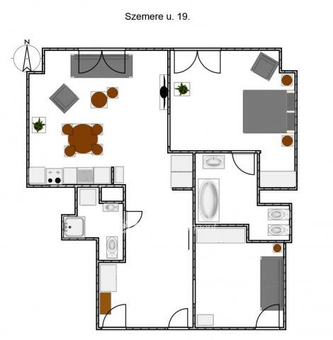Eladó téglalakás, Budapesten, V. kerületben 199.9 M Ft, 3 szobás