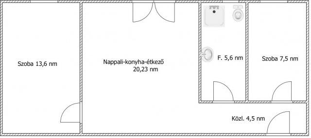 Eladó téglalakás, Pakson 41.9 M Ft, 2+1 szobás