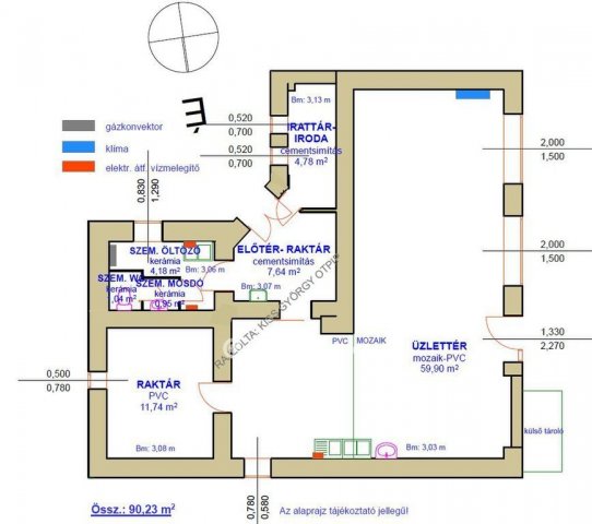 Eladó üzlethelyiség, Poroszlón 24 M Ft, 3 szobás