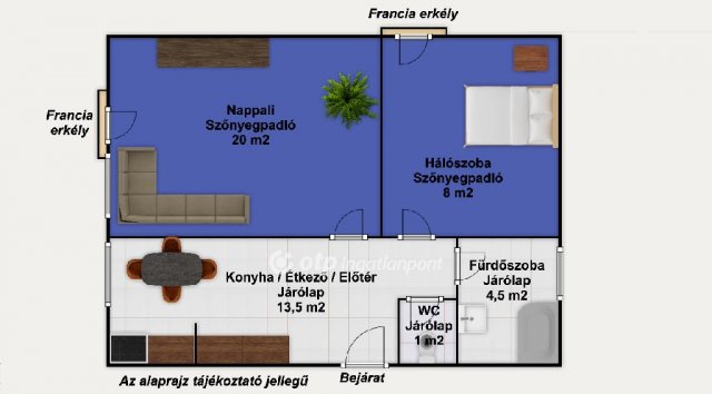 Eladó téglalakás, Csornán 37.1 M Ft, 2 szobás