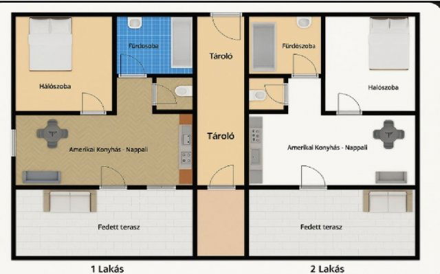 Eladó ikerház, Ráckevén 29.9 M Ft, 1 szobás