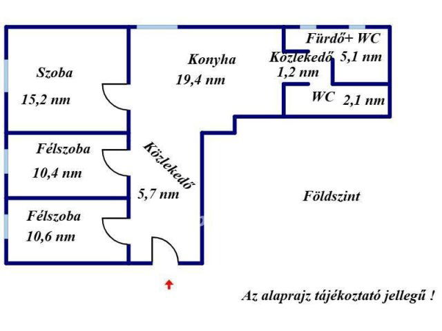 Eladó családi ház, Hatvanban 65 M Ft, 2+2 szobás