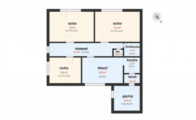 Eladó családi ház, Olaszliszkán 21.5 M Ft, 3 szobás
