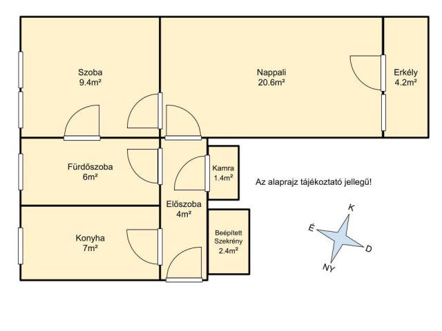 Eladó téglalakás, Székesfehérvárott 49.9 M Ft, 2 szobás