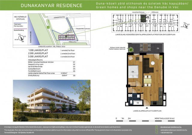 Eladó téglalakás, Vácon, Paduc utcában 60 M Ft, 2 szobás