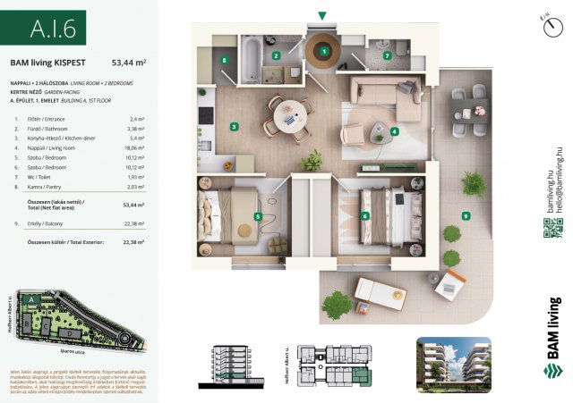 Eladó téglalakás, Budapesten, XIX. kerületben, Iparos utcában
