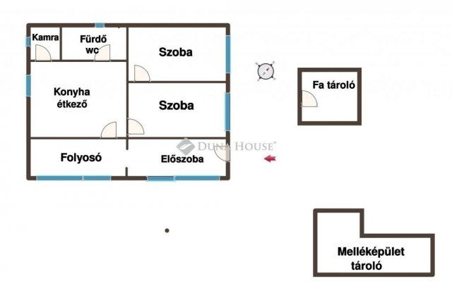 Eladó családi ház, Kecskeméten 25 M Ft, 2 szobás