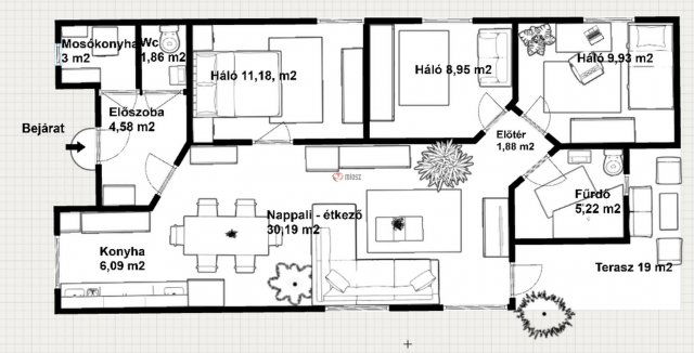 Eladó sorház, Székesfehérvárott, Meggyesi utcában 94.9 M Ft