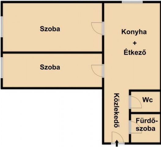 Eladó panellakás, Debrecenben 64.9 M Ft, 2 szobás