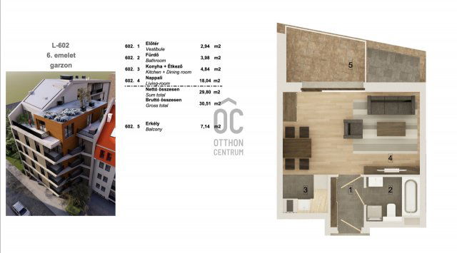 Eladó téglalakás, Budapesten, VIII. kerületben 57.49 M Ft