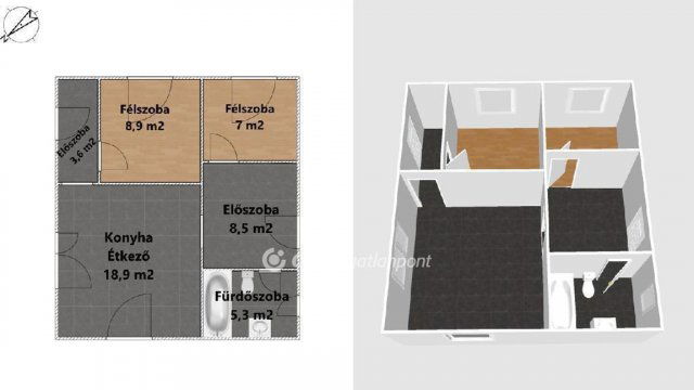 Eladó családi ház, Erdőtelken 18 M Ft / költözzbe.hu