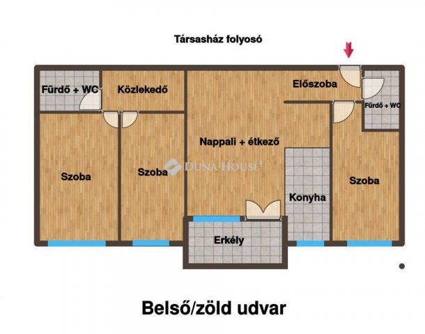 Eladó téglalakás, Budapesten, VIII. kerületben, Corvin sétányon