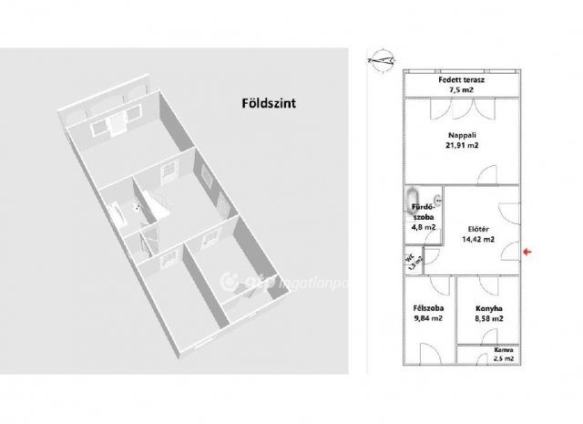 Eladó családi ház, Erdőtelken 25 M Ft, 2+3 szobás