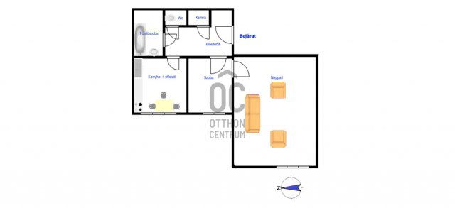 Eladó téglalakás, Szekszárdon 32.3 M Ft, 2 szobás