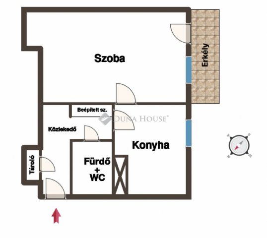 Eladó téglalakás, Budapesten, XX. kerületben 52.3 M Ft, 1 szobás