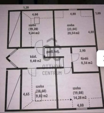 Eladó családi ház, Pápán 52.9 M Ft, 4 szobás