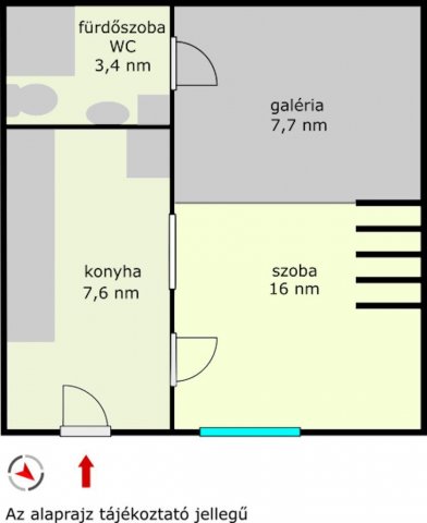 Eladó téglalakás, Budapesten, VIII. kerületben 41 M Ft, 1 szobás