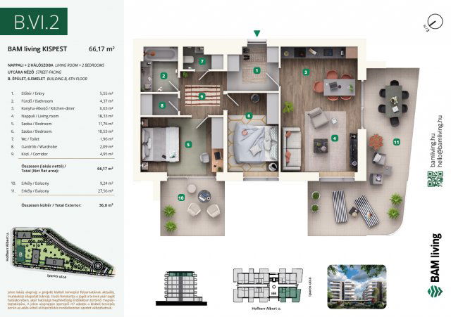 Eladó téglalakás, Budapesten, XIX. kerületben, Iparos utcában