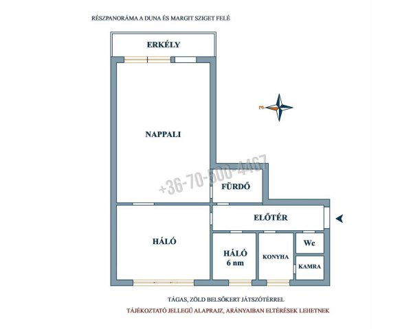 Eladó téglalakás, Budapesten, II. kerületben 85 M Ft, 2+1 szobás