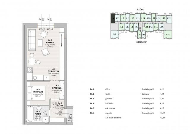 Eladó téglalakás, Budapesten, XVIII. kerületben 49.9 M Ft
