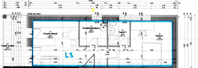 Eladó téglalakás, Pécsett, Faludi Ferenc utcában 61.776 M Ft