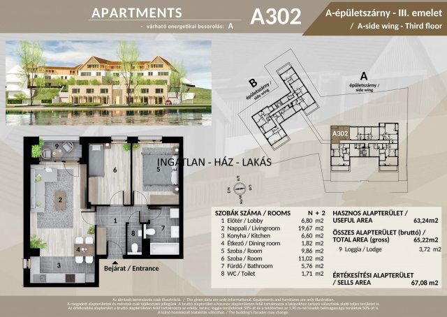 Eladó téglalakás, Veresegyházon 95.25 M Ft, 3 szobás