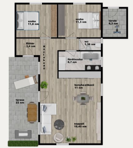 Eladó családi ház, Iszkaszentgyörgyön 66.5 M Ft, 3 szobás