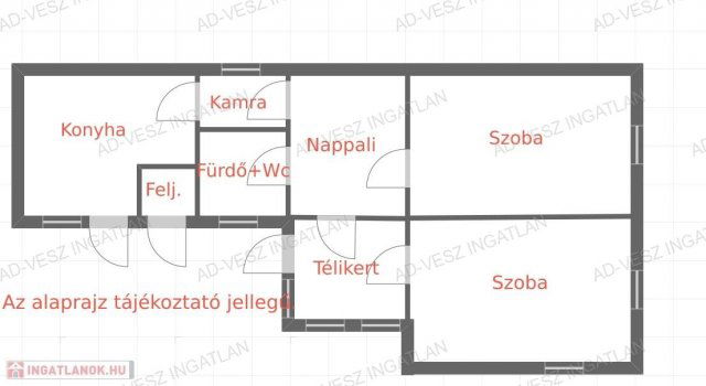 Eladó családi ház, Ócsán 48 M Ft, 3 szobás
