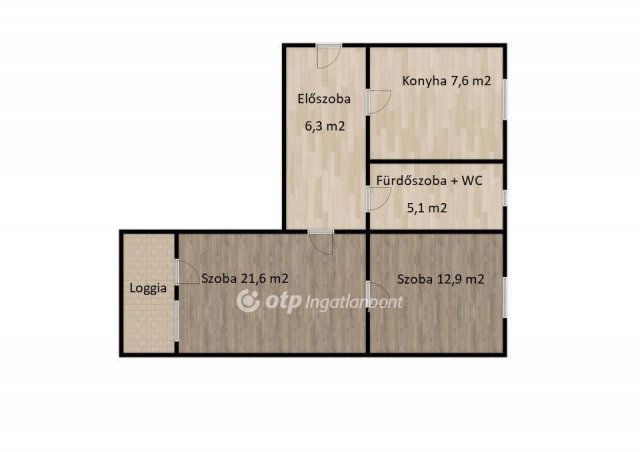 Eladó téglalakás, Debrecenben 62.9 M Ft, 2 szobás