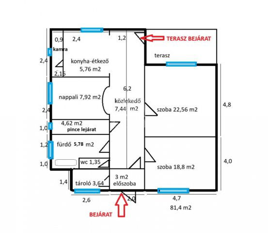 Eladó családi ház, Zsámbékon 59.99 M Ft, 3 szobás