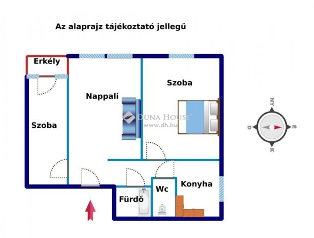 Eladó panellakás, Nagykanizsán 32 M Ft, 3 szobás