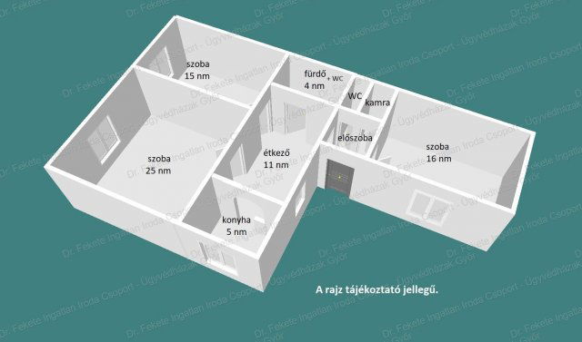 Eladó családi ház, Győrött, Liget utcában 53 M Ft, 3 szobás