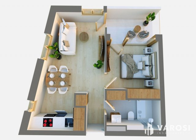 Eladó téglalakás, Debrecenben 59.22 M Ft, 2 szobás